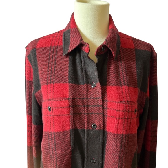 FAHERTY LEGEND SWEATER SHIRT SHACKET ORCHARD HOUSE PLAID FARMCORE LOGGER NWT M - Picture 3 of 9